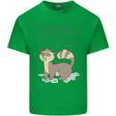 Sorry My Ferret Ate My Homework Funny Mens Cotton T-Shirt Tee Top Irish Green