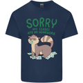 Sorry My Ferret Ate My Homework Funny Mens Cotton T-Shirt Tee Top Navy Blue