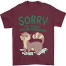 Sorry My Ferret Ate My Homework Funny Mens T-Shirt 100% Cotton Maroon