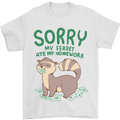 Sorry My Ferret Ate My Homework Funny Mens T-Shirt 100% Cotton White