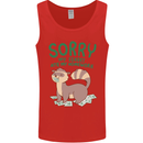 Sorry My Ferret Ate My Homework Funny Mens Vest Tank Top Red
