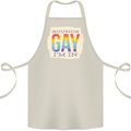 Sounds Gay Im In Funny LGBT Gay Pride Cotton Apron 100% Organic Natural