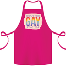 Sounds Gay Im In Funny LGBT Gay Pride Cotton Apron 100% Organic Pink