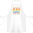Sounds Gay Im In Funny LGBT Gay Pride Cotton Apron 100% Organic White