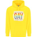 Sounds Gay Im In Funny LGBT Gay Pride Day Childrens Kids Hoodie Yellow
