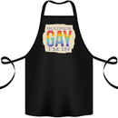 Sounds Gay Im In Funny LGBT Gay Pride Day Cotton Apron 100% Organic Black