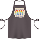 Sounds Gay Im In Funny LGBT Gay Pride Day Cotton Apron 100% Organic Dark Grey