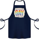 Sounds Gay Im In Funny LGBT Gay Pride Day Cotton Apron 100% Organic Navy Blue
