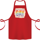Sounds Gay Im In Funny LGBT Gay Pride Day Cotton Apron 100% Organic Red