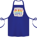 Sounds Gay Im In Funny LGBT Gay Pride Day Cotton Apron 100% Organic Royal Blue