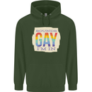 Sounds Gay Im In Funny LGBT Gay Pride Day Mens 80% Cotton Hoodie Forest Green