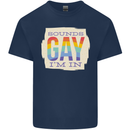 Sounds Gay Im In Funny LGBT Gay Pride Day Mens Cotton T-Shirt Tee Top Navy Blue