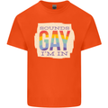 Sounds Gay Im In Funny LGBT Gay Pride Day Mens Cotton T-Shirt Tee Top Orange