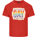 Sounds Gay Im In Funny LGBT Gay Pride Day Mens Cotton T-Shirt Tee Top Red