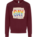 Sounds Gay Im In Funny LGBT Gay Pride Day Mens Sweatshirt Jumper Maroon