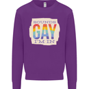 Sounds Gay Im In Funny LGBT Gay Pride Day Mens Sweatshirt Jumper Purple