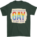 Sounds Gay Im In Funny LGBT Gay Pride Day Mens T-Shirt 100% Cotton Forest Green