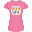 Sounds Gay Im In Funny LGBT Gay Pride Day Womens Petite Cut T-Shirt Azalea