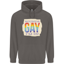 Sounds Gay Im In Funny LGBT Gay Pride Mens 80% Cotton Hoodie Charcoal