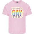 Sounds Gay Im In Funny LGBT Gay Pride Mens Cotton T-Shirt Tee Top Light Pink