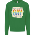 Sounds Gay Im In Funny LGBT Gay Pride Mens Sweatshirt Jumper Irish Green