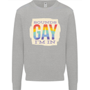 Sounds Gay Im In Funny LGBT Gay Pride Mens Sweatshirt Jumper Sports Grey