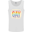 Sounds Gay Im In Funny LGBT Gay Pride Mens Vest Tank Top White