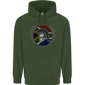 South Africa Bodybuilding Gym Training African Childrens Kids Hoodie Forest Green