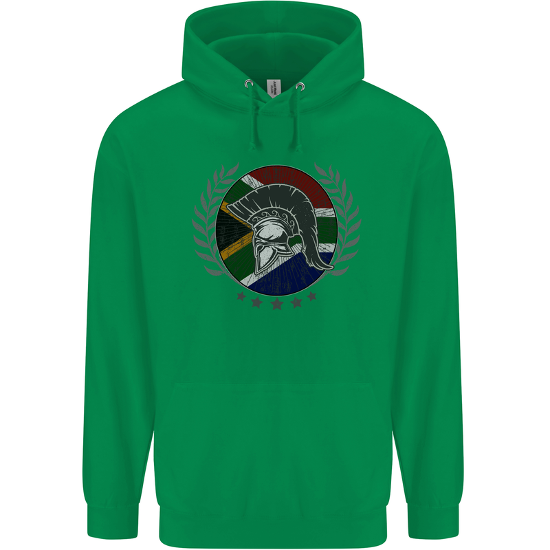 South Africa Bodybuilding Gym Training African Childrens Kids Hoodie Irish Green