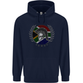 South Africa Bodybuilding Gym Training African Childrens Kids Hoodie Navy Blue