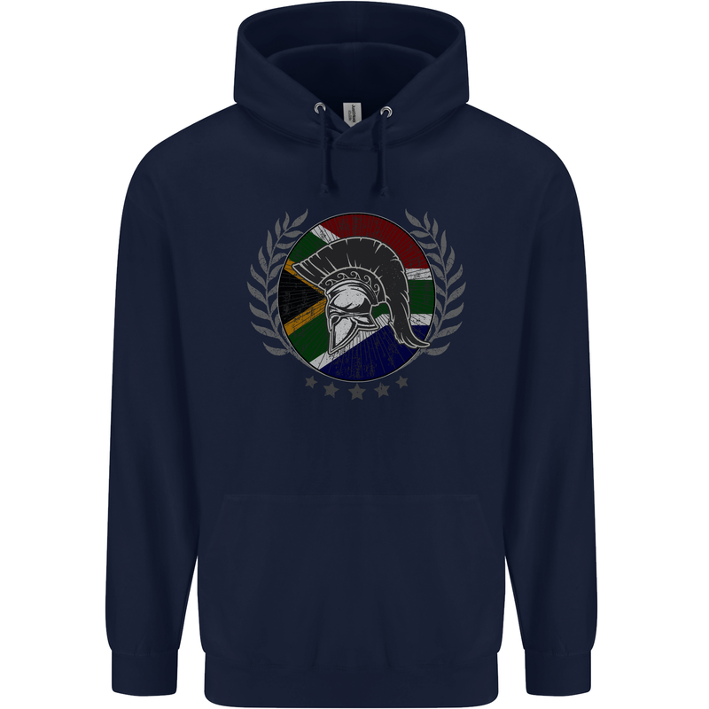 South Africa Bodybuilding Gym Training African Childrens Kids Hoodie Navy Blue