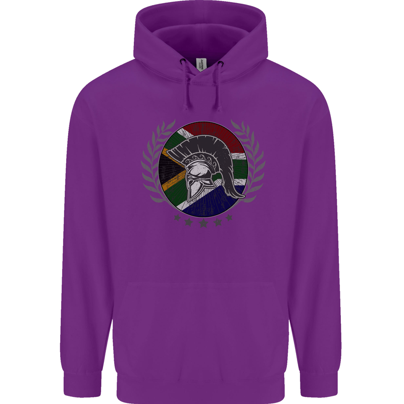 South Africa Bodybuilding Gym Training African Childrens Kids Hoodie Purple