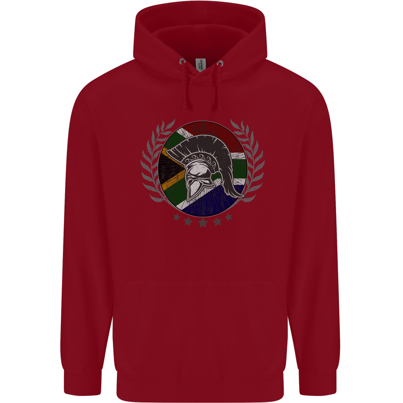 South Africa Bodybuilding Gym Training African Childrens Kids Hoodie Red