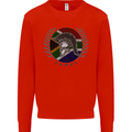 South Africa Bodybuilding Gym Training African Kids Sweatshirt Jumper Bright Red