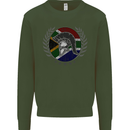 South Africa Bodybuilding Gym Training African Kids Sweatshirt Jumper Forest Green