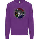 South Africa Bodybuilding Gym Training African Kids Sweatshirt Jumper Purple