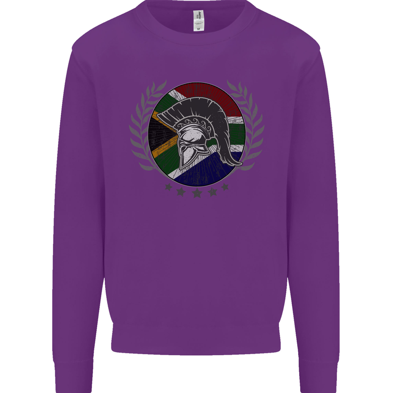 South Africa Bodybuilding Gym Training African Kids Sweatshirt Jumper Purple