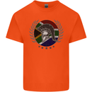 South Africa Bodybuilding Gym Training African Kids T-Shirt Childrens Orange