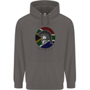 South Africa Bodybuilding Gym Training African Mens 80% Cotton Hoodie Charcoal