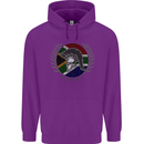 South Africa Bodybuilding Gym Training African Mens 80% Cotton Hoodie Purple