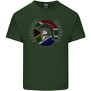 South Africa Bodybuilding Gym Training African Mens Cotton T-Shirt Tee Top Forest Green