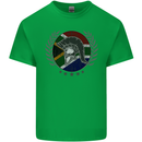 South Africa Bodybuilding Gym Training African Mens Cotton T-Shirt Tee Top Irish Green