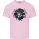South Africa Bodybuilding Gym Training African Mens Cotton T-Shirt Tee Top Light Pink