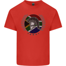 South Africa Bodybuilding Gym Training African Mens Cotton T-Shirt Tee Top Red