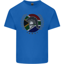 South Africa Bodybuilding Gym Training African Mens Cotton T-Shirt Tee Top Royal Blue