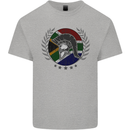 South Africa Bodybuilding Gym Training African Mens Cotton T-Shirt Tee Top Sports Grey