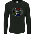 South Africa Bodybuilding Gym Training African Mens Long Sleeve T-Shirt Black