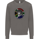South Africa Bodybuilding Gym Training African Mens Sweatshirt Jumper Charcoal