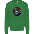 South Africa Bodybuilding Gym Training African Mens Sweatshirt Jumper Irish Green