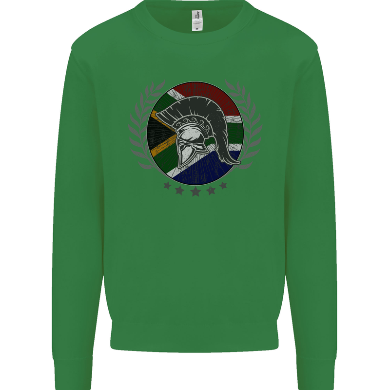 South Africa Bodybuilding Gym Training African Mens Sweatshirt Jumper Irish Green